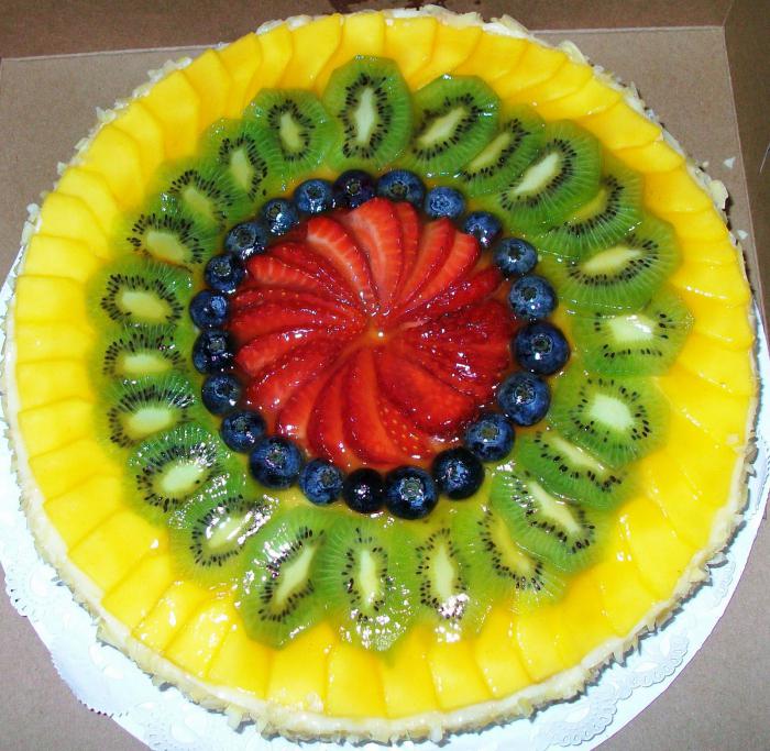 torta alla frutta con gelatina