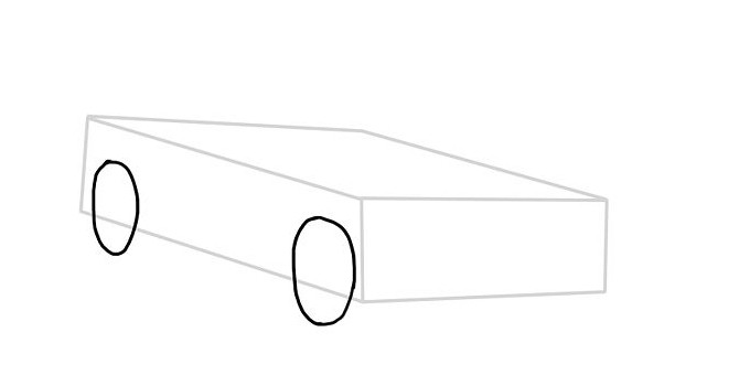 как да нарисувате молив в кола стъпка по стъпка