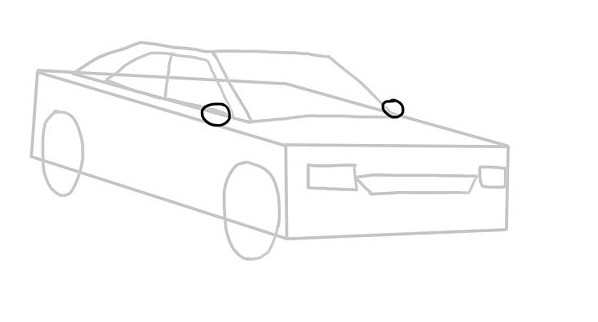 как да нарисувате състезателна кола