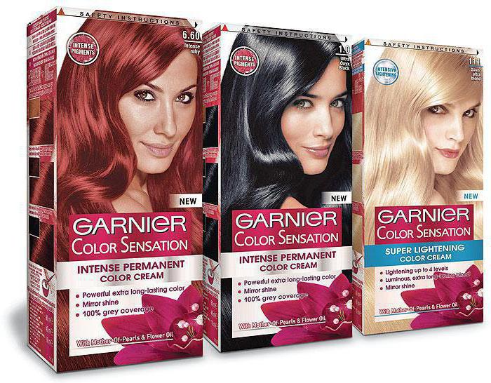 Garnier na barvení vlasů s fotografiemi