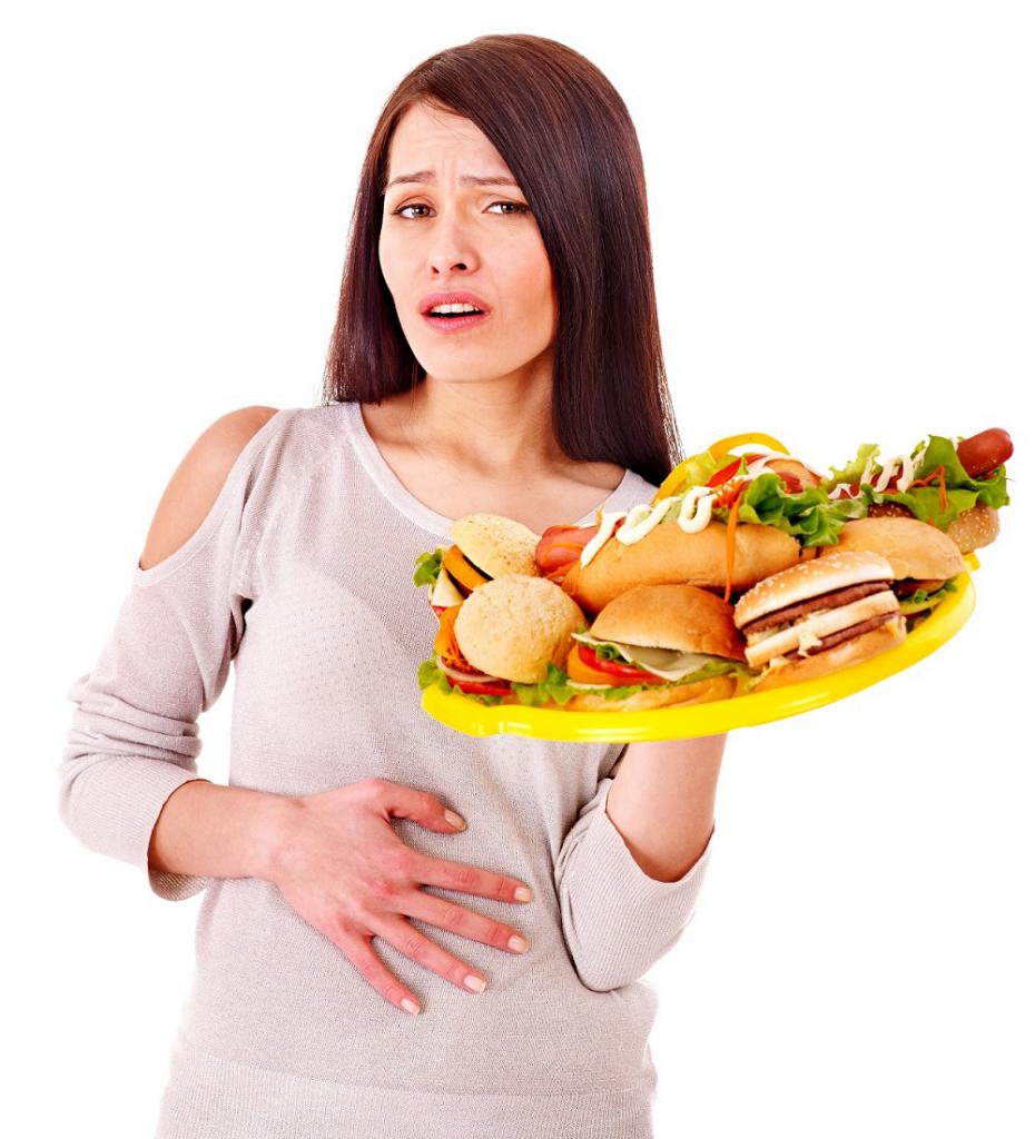 neupoštevanje prehrane