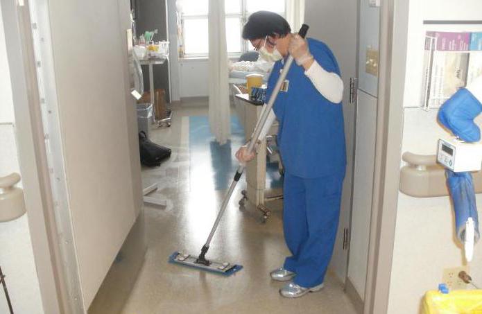 opće čišćenje sobe za tretmane od strane tvrtke SanPin
