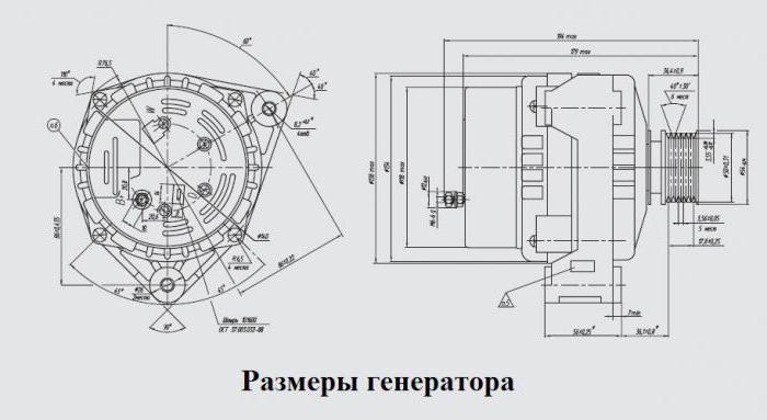 wymiary generatora VAZ-2108