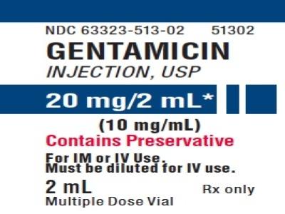 Injekce gentamicinu