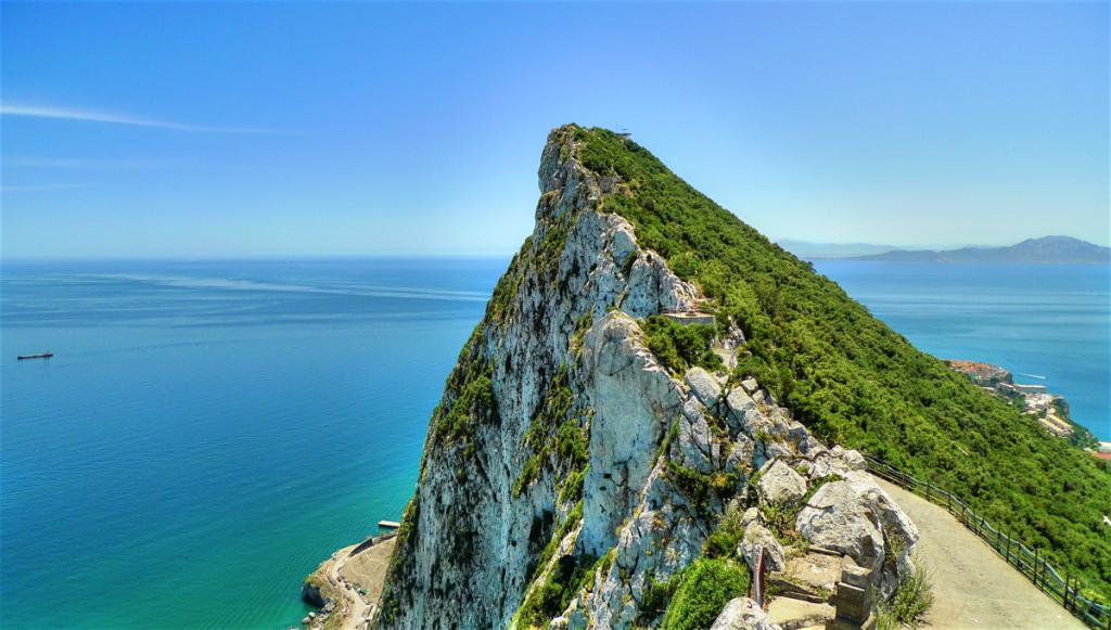 pohled na Gibraltar
