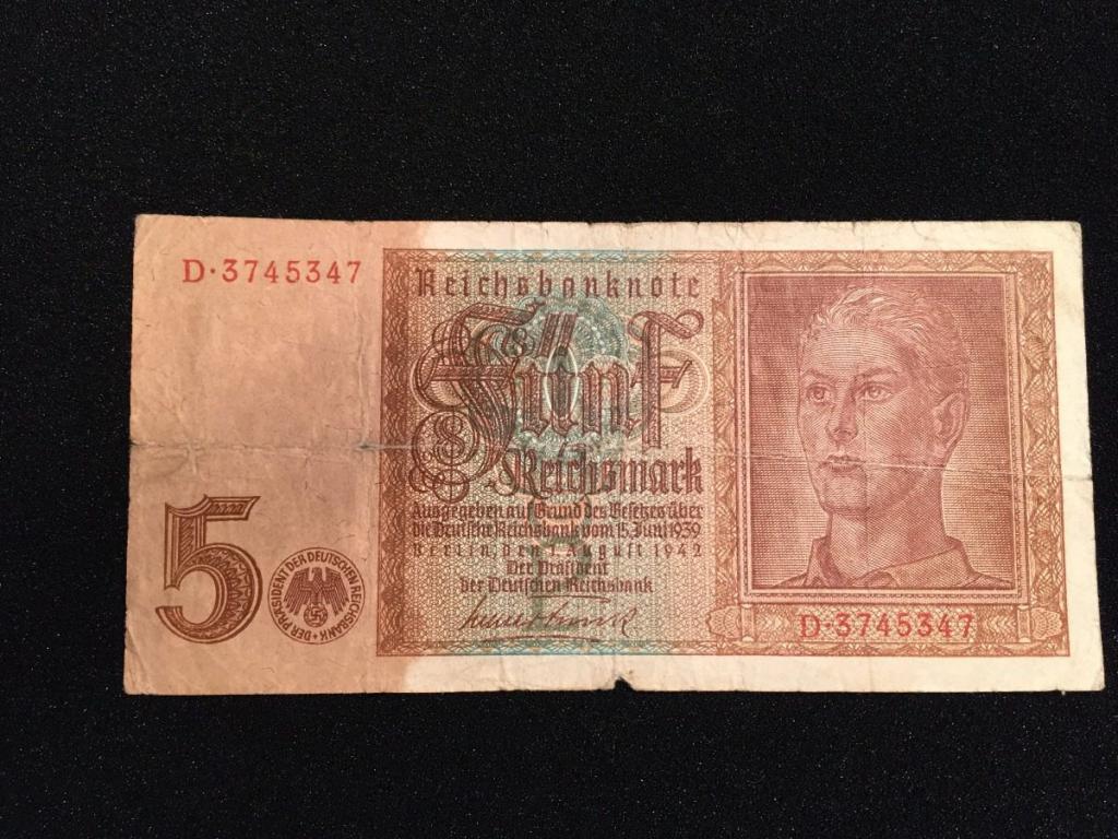 5 německých reichsmarků