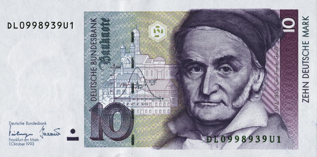 Bankovka 10 německých značek