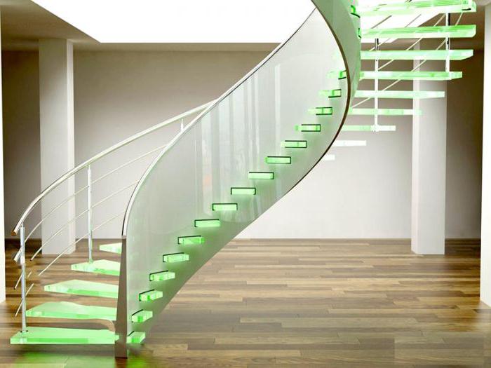 skleněné schody