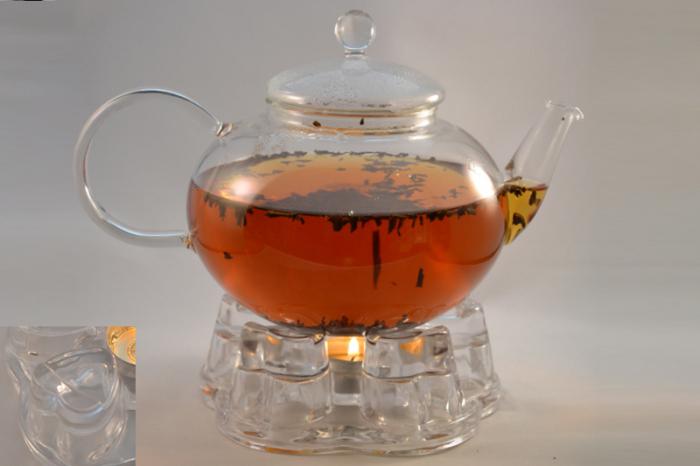 ohřívané skleněné čajníky