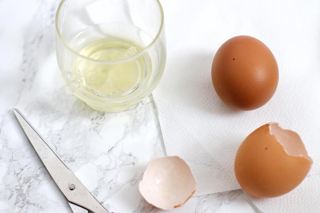 maska ​​gliceryny i białka jaja