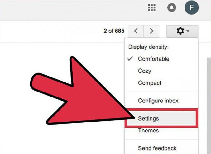 настройка на поща gmail com