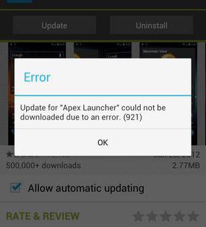 chyba služby Google Play opravit