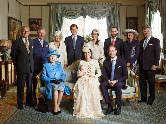 Foto della famiglia reale nel Regno Unito