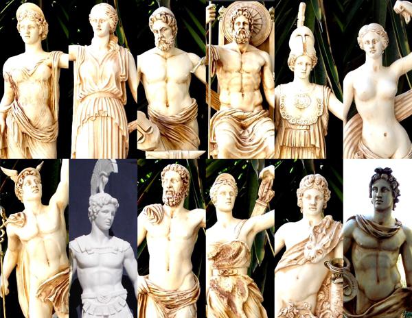 seznam řeckých bohů