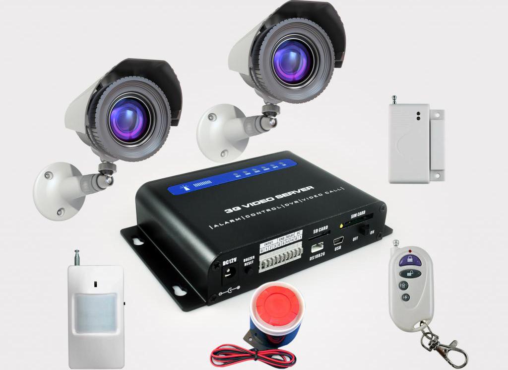 System alarmowy GSM dla domu z kamerami wideo
