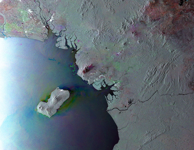 satelita Zatoki Gwinei