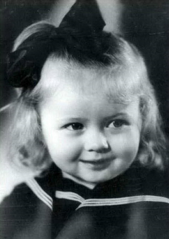 Natalia Gundareva nell'infanzia