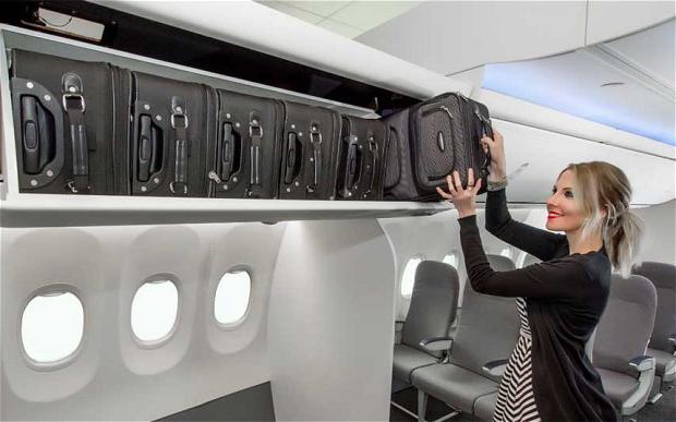 ръчен багаж в самолета, който не може да бъде