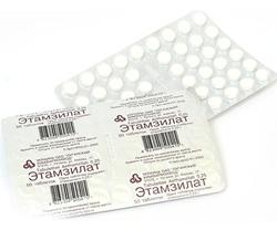 etamzilátové tablety