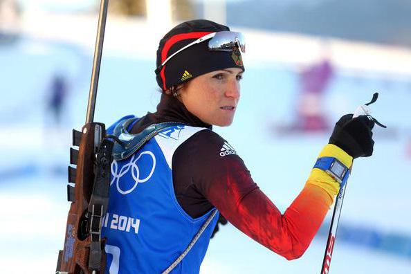 Niemiecki biathlonista Andrea Henkel