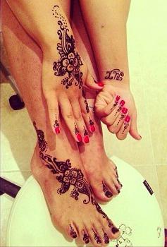 malowanie henną w domu