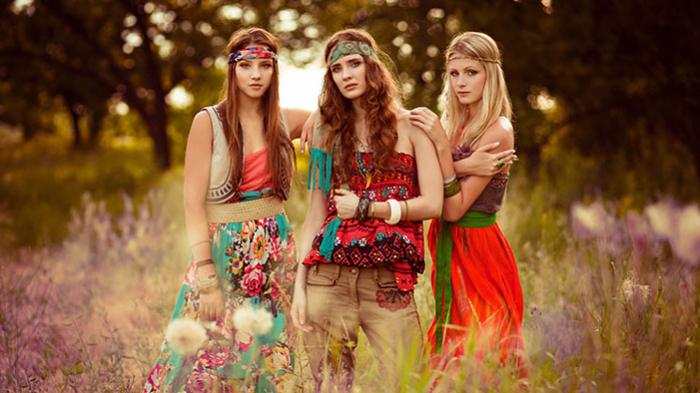 Stile hippy in vestiti