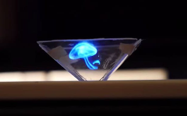 hologram ve vzduchu