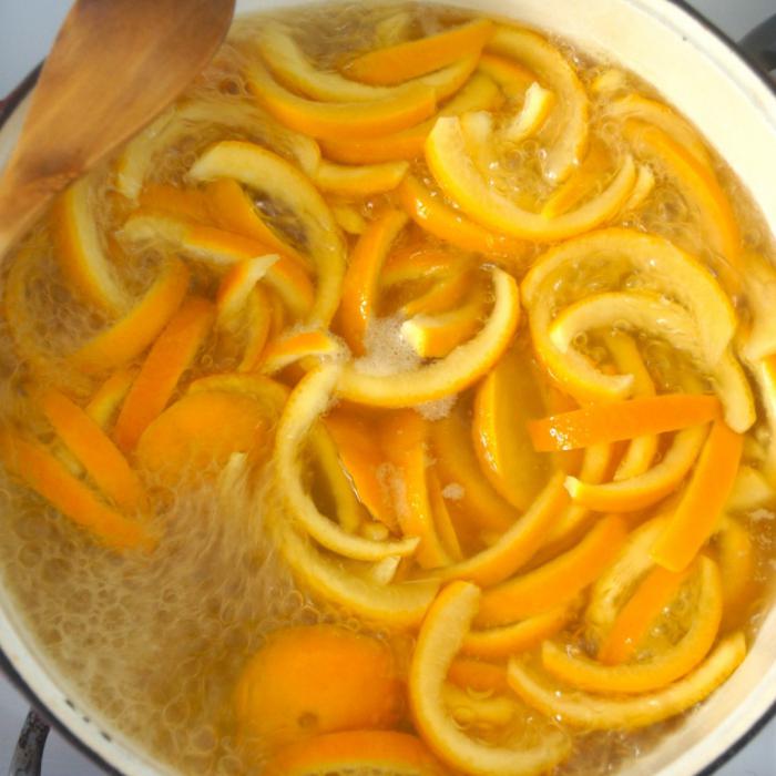 ricetta arancione candita
