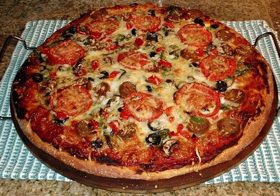 pizza domácí recept