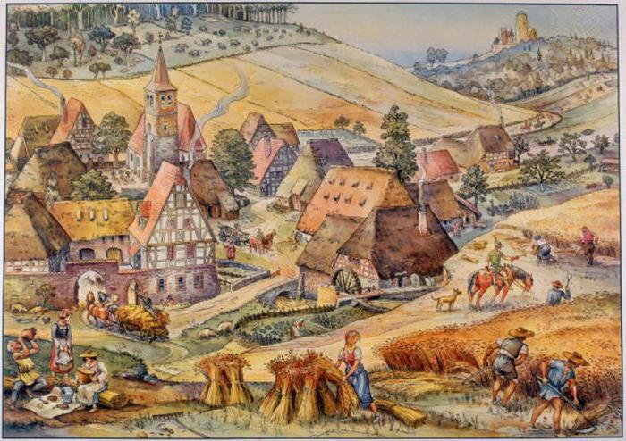 kako su seljaci živjeli u srednjem vijeku