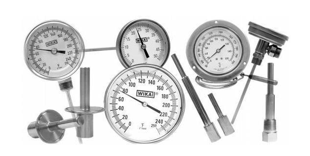 биметален термометър