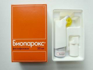 биопарокс за възпалено гърло