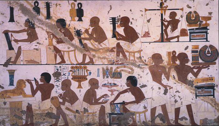 práce zemědělců ve starověkém Egyptě