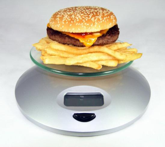 příjmu kalorií za den