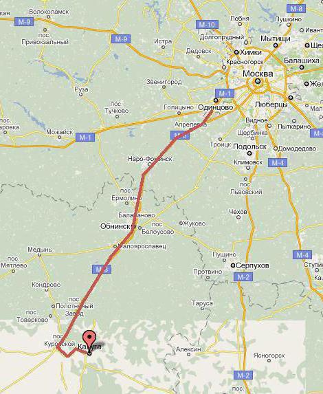 Калуга колко километра от Москва с кола