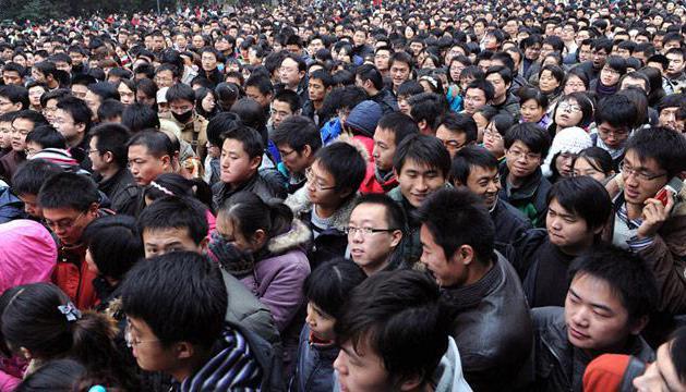 koliko je ljudi kineske populacije