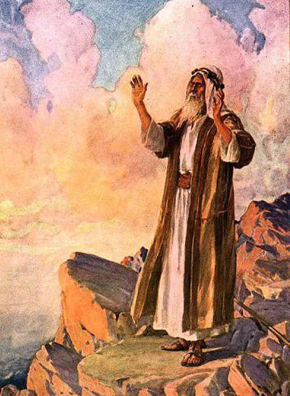 Mojžíš chodí v poušti