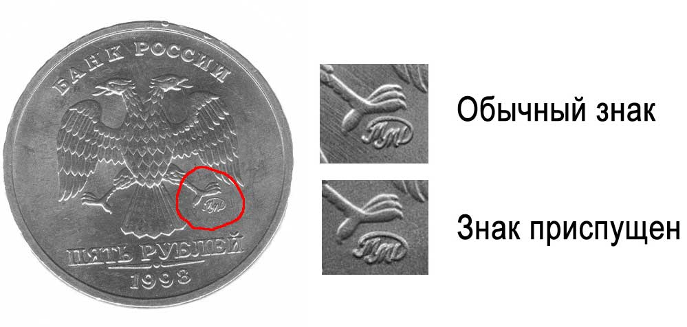 5 rublů 1998