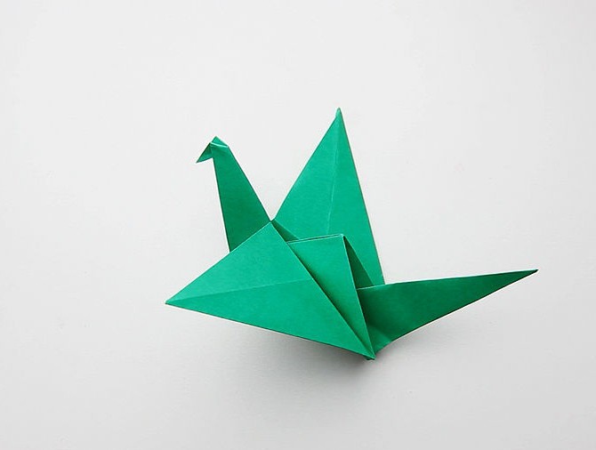 ptak origami