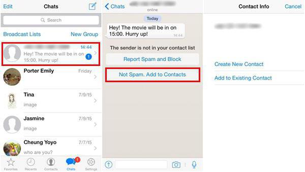 jak přidat nový kontakt do aplikace whatsapp