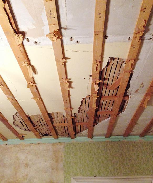 kako uskladiti strop za barvanje