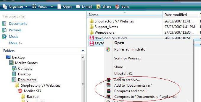 как да архивирате файлове за пощенски начини