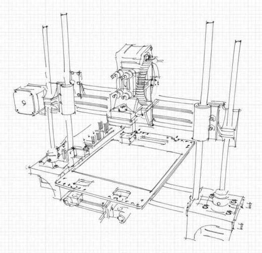 3Д штампач до-ит-иоурселф цртежи