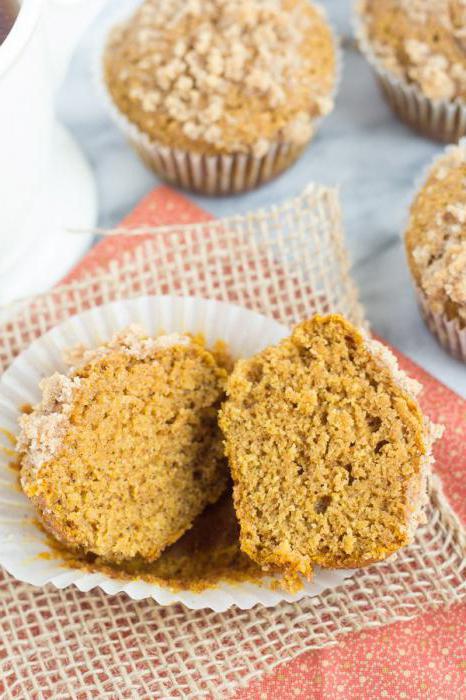 Muffin dietetici da ricette di zucca con foto