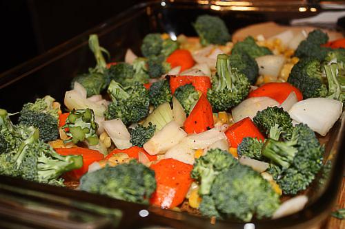 cuocere le verdure nel forno