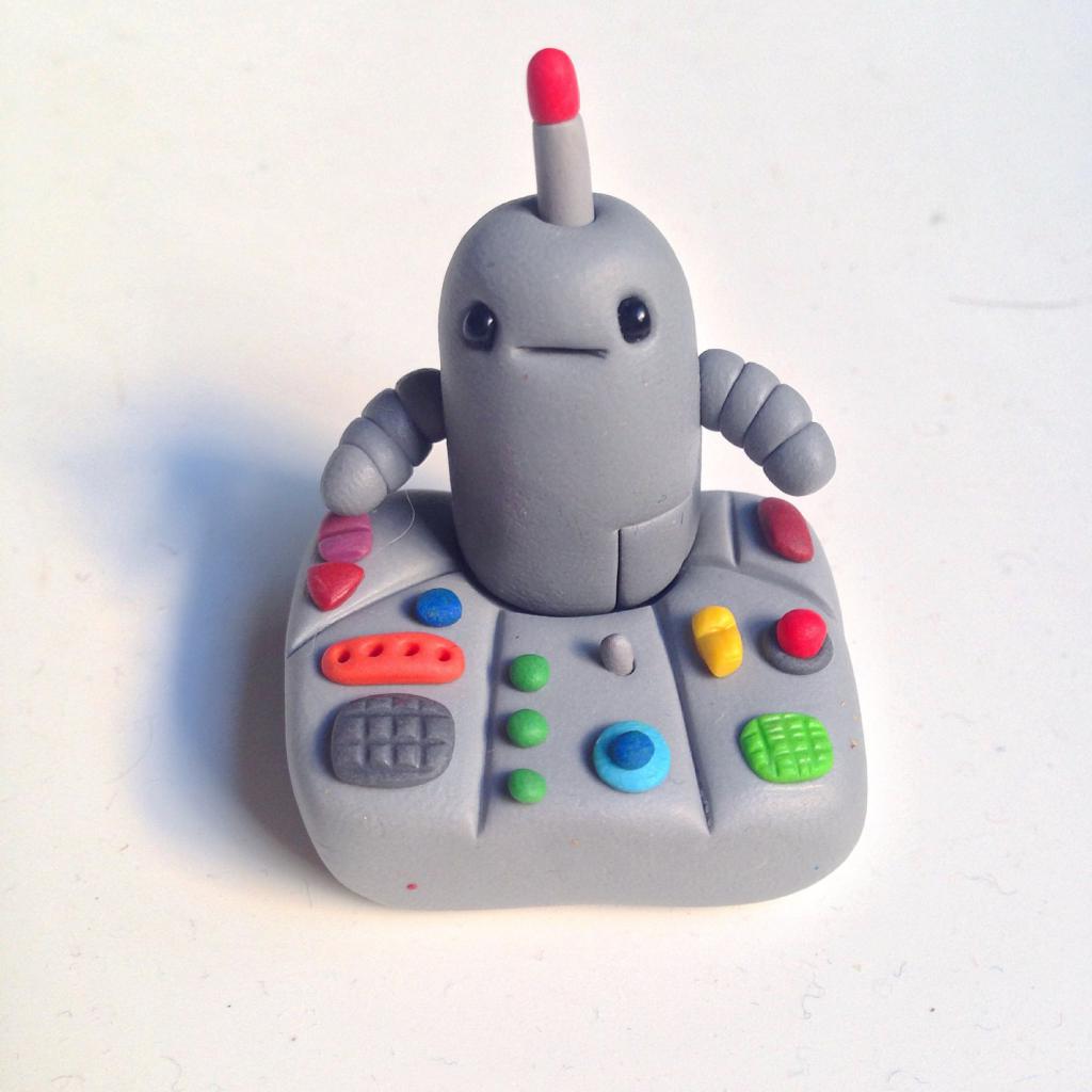 robot grigio