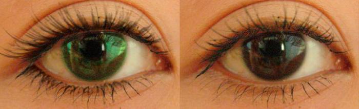 Come cambiare il colore verde degli occhi