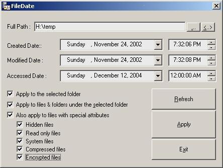 datum stvaranja datoteke