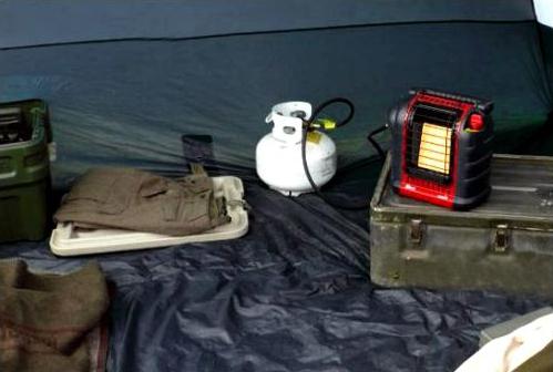 turystyczne podgrzewacze gazowe do namiotów