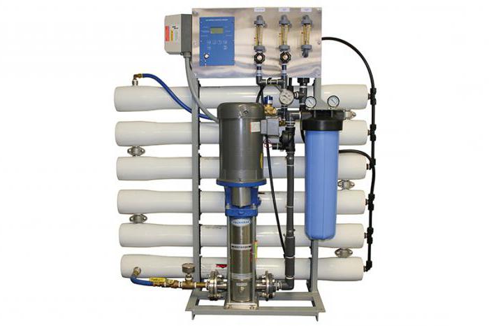 síťové filtry pro přezkoumání úprav vody